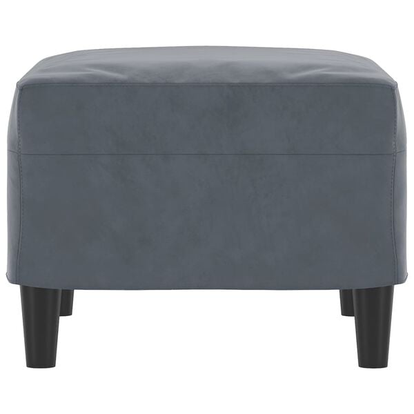 vidaXL Repose-pied Gris fonc&eacute; 60x50x41 cm Velours