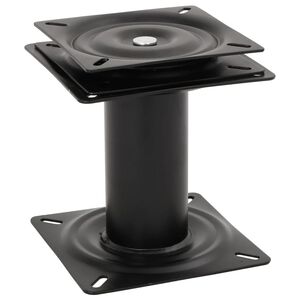vidaXL Pi&eacute;destal de si&egrave;ge de bateau avec si&egrave;ge pivotant &agrave; 360 acier