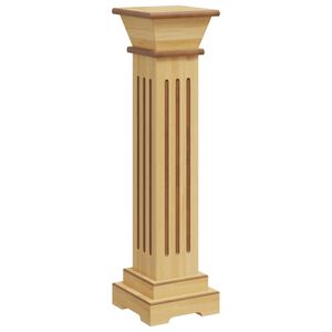 vidaXL Support pilier carr&eacute; &agrave; plantes Bois clair 17x17x66 cm MDF