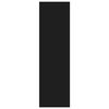 vidaXL Bibliothèque/séparateur de pièce noir bois d'ingénierie