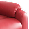 vidaXL Fauteuil de massage inclinable rouge similicuir