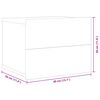 vidaXL Tables de chevet 2 pcs Noir 40x30x30 cm Bois d'ing&eacute;nierie