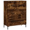 vidaXL Buffet haut Ch&ecirc;ne fum&eacute; 69,5x34x180 cm Bois d'ing&eacute;nierie