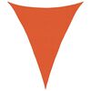 vidaXL Voile d'ombrage 160 g/m&sup2; triangulaire orange 3x4x4 m PEHD