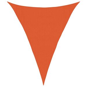 vidaXL Voile d'ombrage 160 g/m&sup2; triangulaire orange 3x4x4 m PEHD