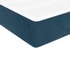 vidaXL Sommier &agrave; lattes de lit avec matelas Bleu fonc&eacute; 90x200 cm