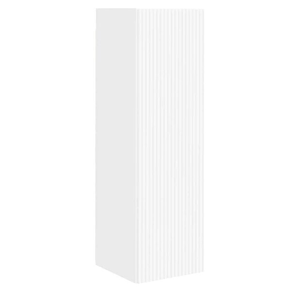 vidaXL Meuble TV mural Blanc 30 x 31 x 100 cm Bois d'ing&eacute;nierie