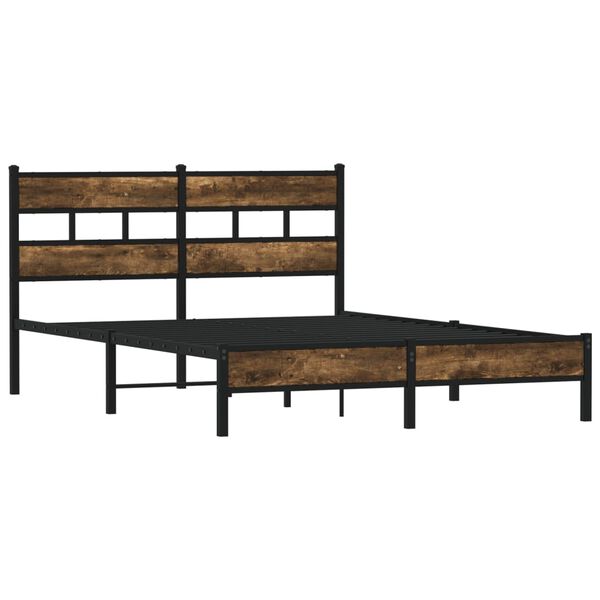 vidaXL Cadre de lit sans matelas avec t&ecirc;te de lit 140x200 cm