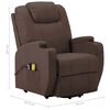 vidaXL Fauteuil de massage Marron Similicuir
