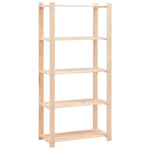vidaXL &Eacute;tag&egrave;re de stockage 5 niveaux 80x38x170 cm Pin solide 250 kg