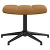 vidaXL Chaise de relaxation avec tabouret Marron Velours