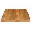 vidaXL Dessus de table à bord vivant 80x60x2,5 cm bois massif manguier