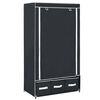 vidaXL Garde-robe Noir 87 x 49 x 159 cm Tissu
