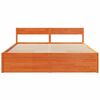 vidaXL Cadre de lit sans matelas cire marron 180x200cm bois pin massif