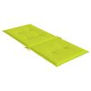 vidaXL Coussins de chaise de jardin &agrave; dossier haut lot de 6 vert vif