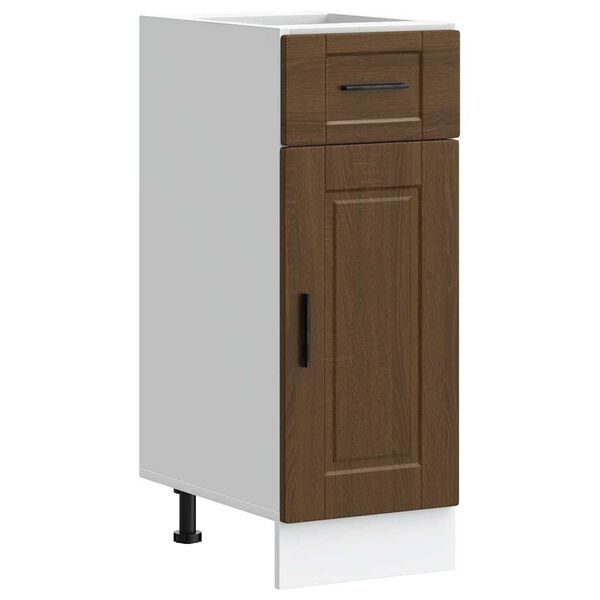 vidaXL Armoire de cuisine Porto ch&ecirc;ne marron bois d'ing&eacute;nierie
