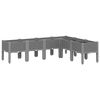 vidaXL Jardini&egrave;re avec pieds gris clair 160x120x42 cm PP