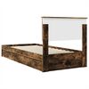 vidaXL Lit de Rangement Ch&ecirc;ne fum&eacute; 90 x 190 cm Bois d'ing&eacute;nierie