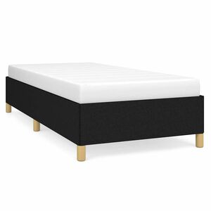 vidaXL Cadre de lit sans matelas noir 90x190 cm tissu