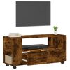 vidaXL Meuble TV chêne fumé 102x34,5x43 cm bois d'ingénierie