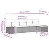 vidaXL Ensemble de Canap&eacute;s avec coussin 5 pcs polyrotin