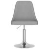 vidaXL Tabouret de bar Gris clair Tissu