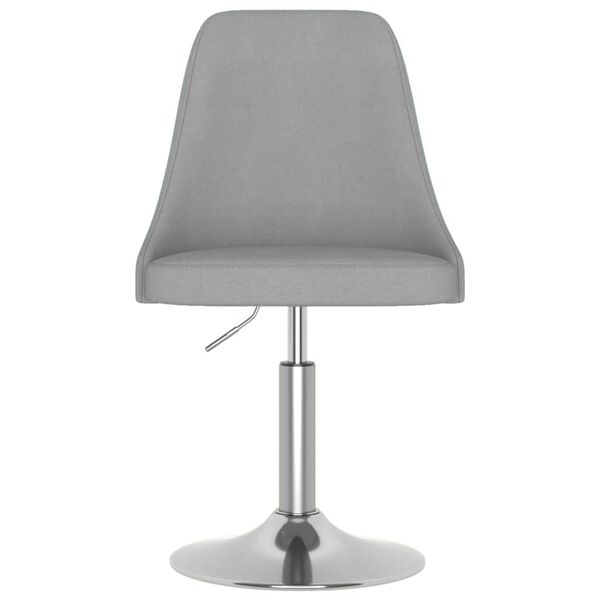 vidaXL Tabouret de bar Gris clair Tissu