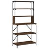 vidaXL Support de boulanger &agrave; 6 niveaux ch&ecirc;ne marron 90x40x180 cm
