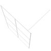 vidaXL Paroi de douche Blanc 140x195 cm Verre ESG transparent