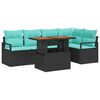 vidaXL Ensemble de canap&eacute; de jardin 6 pc 5-Nombre de places