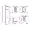 vidaXL Ensemble d'armoires de cuisine 14 pcs Kalmar bois d'ing&eacute;nierie