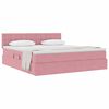 vidaXL Lit de Rangement avec matelas Rose 160 x 200 cm Velours