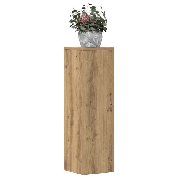 vidaXL Supports pour plantes 2 pcs ch&ecirc;ne artisanal bois d'ing&eacute;nierie