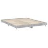vidaXL Cadre de lit sans matelas gris b&eacute;ton 200x200 cm