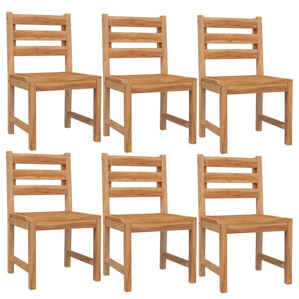 vidaXL Ensemble &agrave; manger de jardin 7 pcs Bois de teck solide