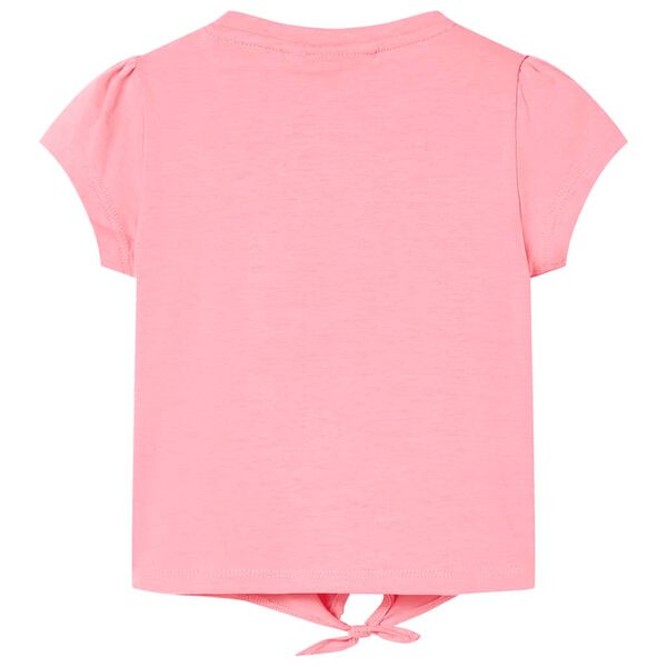 T-shirt pour enfants rose fluo 128