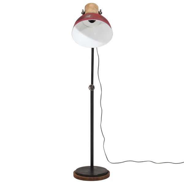 vidaXL Lampadaire 25 W rouge d&eacute;lav&eacute; 30x30x100-150 cm E27