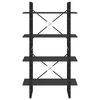 vidaXL Biblioth&egrave;que &agrave; 4 niveaux gris 80x30x140 cm bois d'ing&eacute;nierie