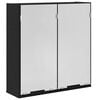 vidaXL Armoire Miroir Ch&ecirc;ne noir 64 x 20 x 67 cm Bois d'ing&eacute;nierie