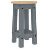 vidaXL Tabourets de bar lot de 2 gris bois massif de pin