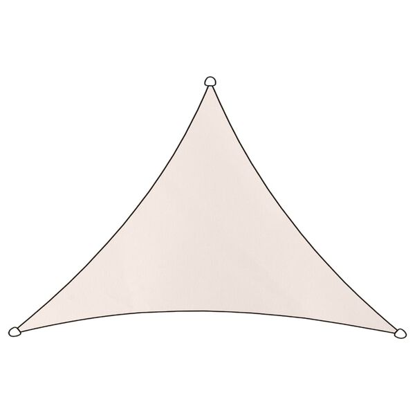 Livin'outdoor Tissu d'ombrage Polyester Triangle 3x2,5x2,5 m Taupe