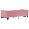 vidaXL Lit de jour avec gigogne sans matelas rose 90x200 cm