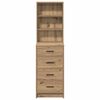 vidaXL Haut Armoire ch&ecirc;ne artisanal 40 x 41 x 135 cm Bois d'ing&eacute;nierie