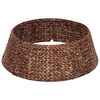 vidaXL Collier de sapin de No&euml;l Rond Marron Diam. 45 x 22 cm