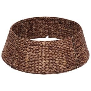 vidaXL Collier de sapin de No&euml;l Rond Marron Diam. 45 x 22 cm