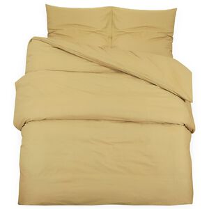 vidaXL Ensemble de housse de couette Taupe 135x200 cm Coton
