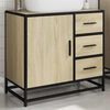 vidaXL Armoire lavabo de salle de bain ch&ecirc;ne sonoma bois d'ing&eacute;nierie