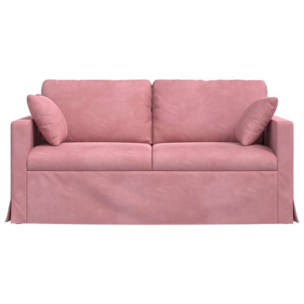 vidaXL Canap&eacute; Rose 158 x 78 x 80 cm Velours