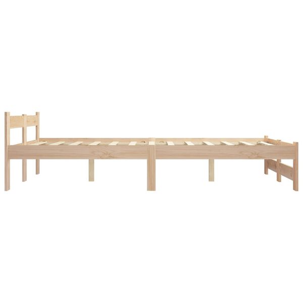 vidaXL Cadre de lit sans matelas bois de pin massif 120x200 cm