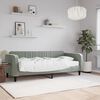 vidaXL Lit de jour avec matelas gris clair 90x200 cm velours